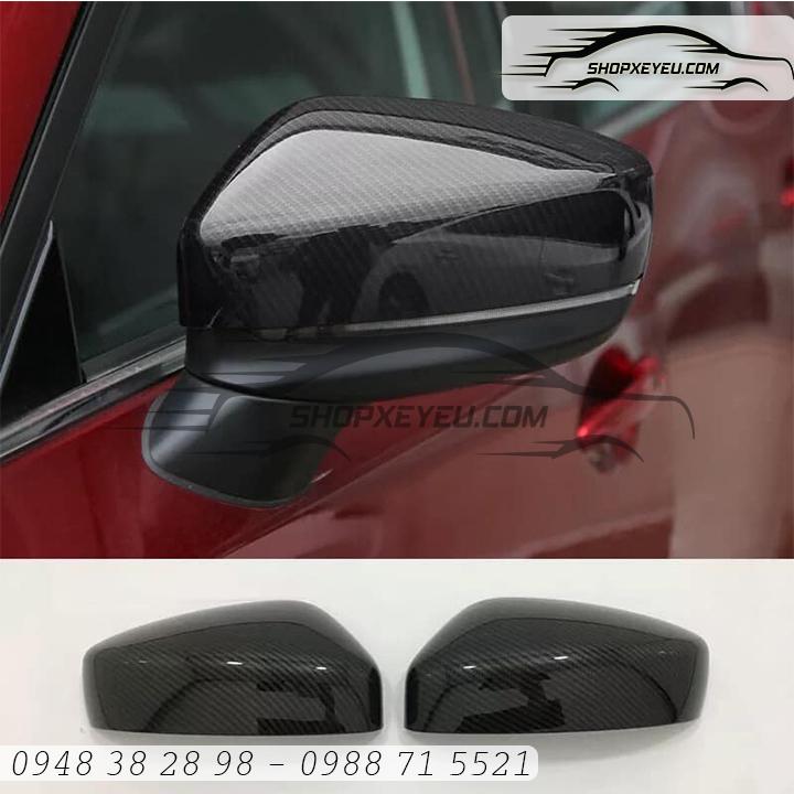 Ốp gương vân carbon cho Mazda 3 facelift ( năm 2017 đến 2019) , 6 đời facelift (2017 đến 2019)