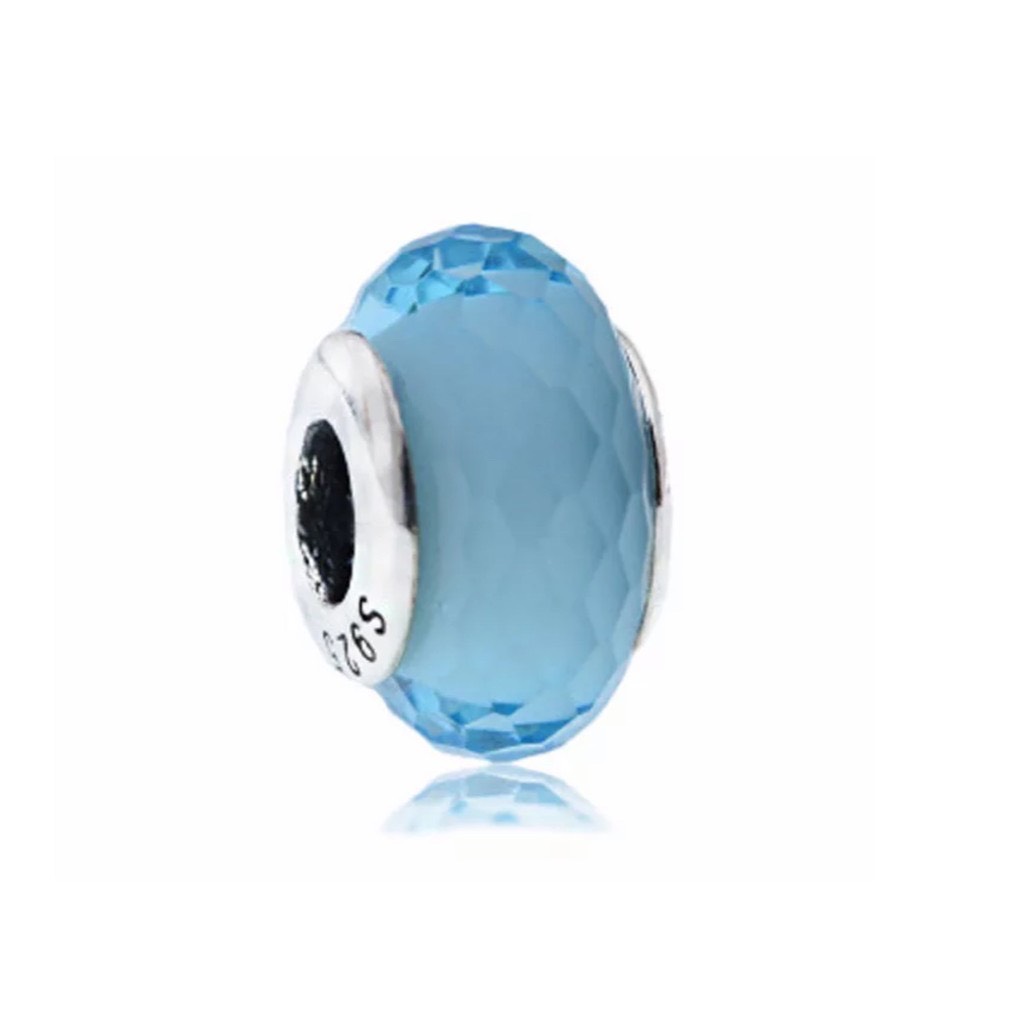 Hạt charm pan thủy tinh bạc s925