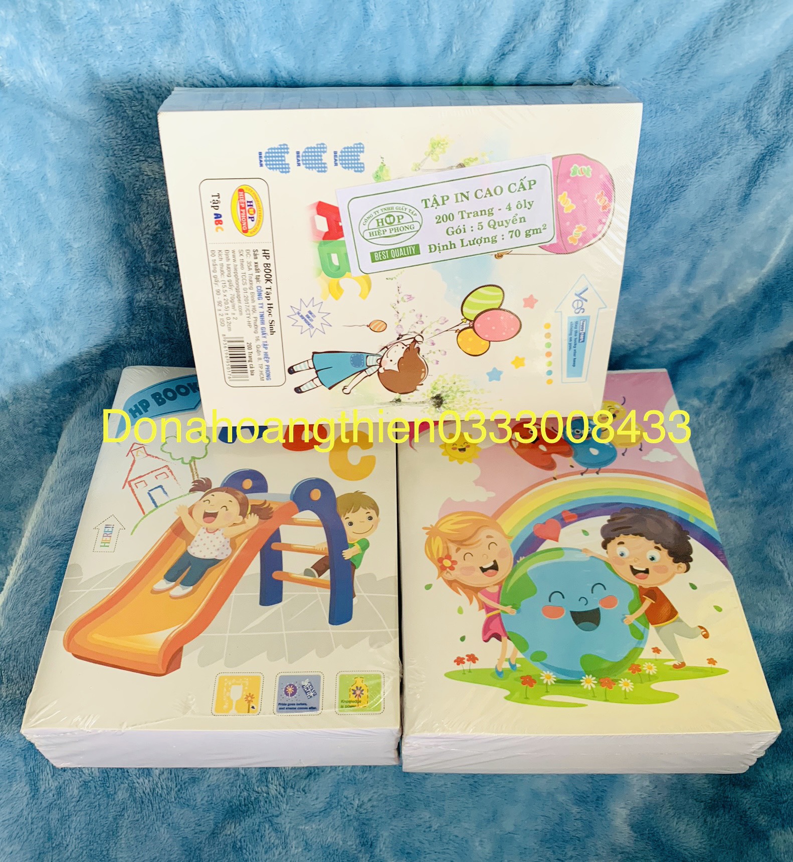Combo 5 tập Hiệp Phong ABC 4 Ô Ly 200 trang