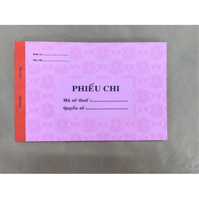 Phiếu chi 2 liên (combo 10 cuốn) 50 bộ 100 tờ