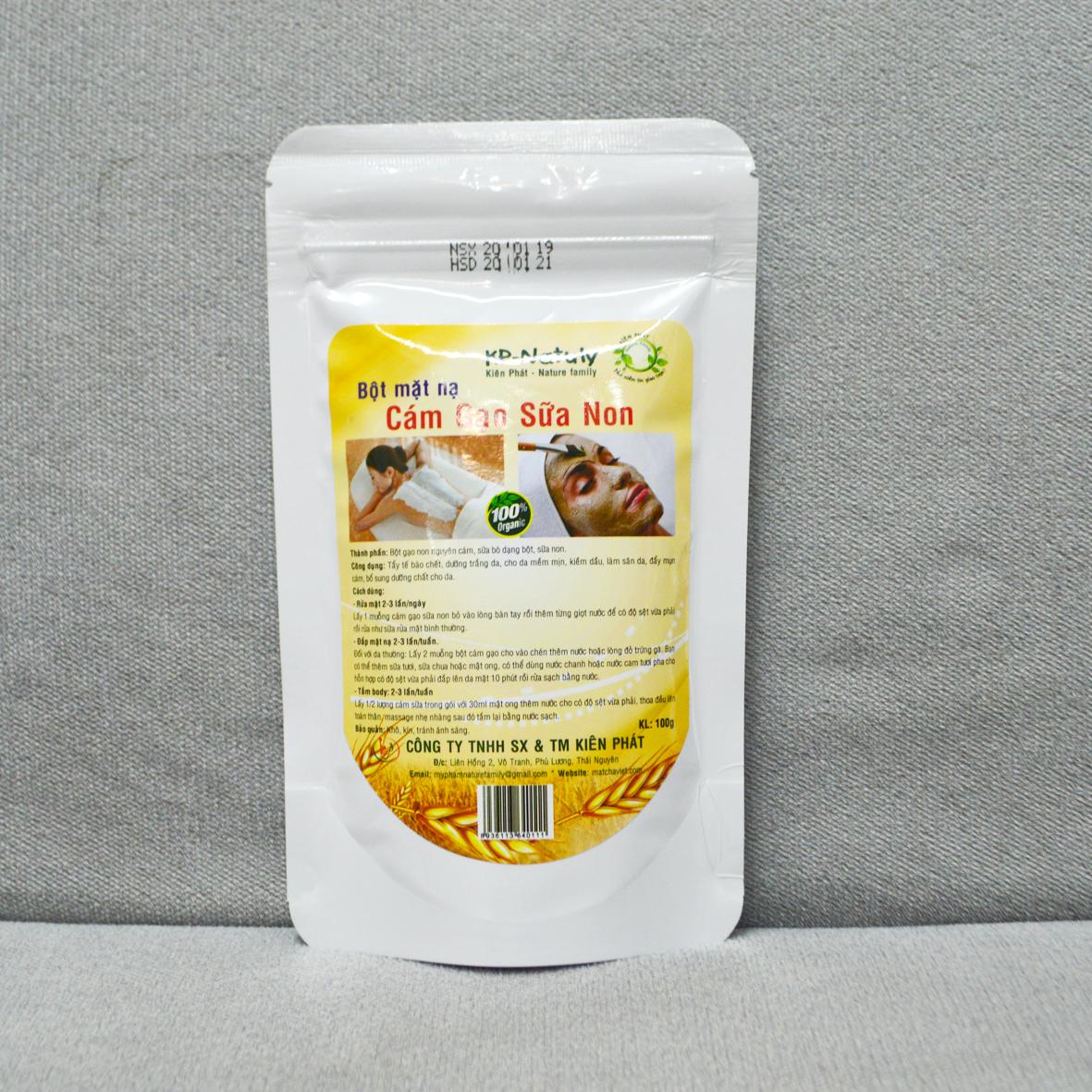 Bột mặt nạ cám gạo sữa non