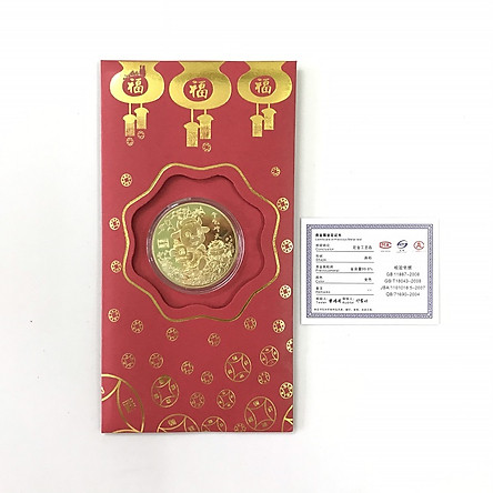 Bao Lì Xì Tết Hình Con Trâu - Thần Tài Mạ Vàng 24K May Mắn Bao Lì Xì Con Trâu màu Vàng 2021 mang đến sự sung túc và may mắn cho gia đình