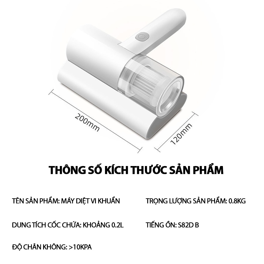 Máy hút bụi giường nệm, chăn ga gối đệm giường không dây đa năng