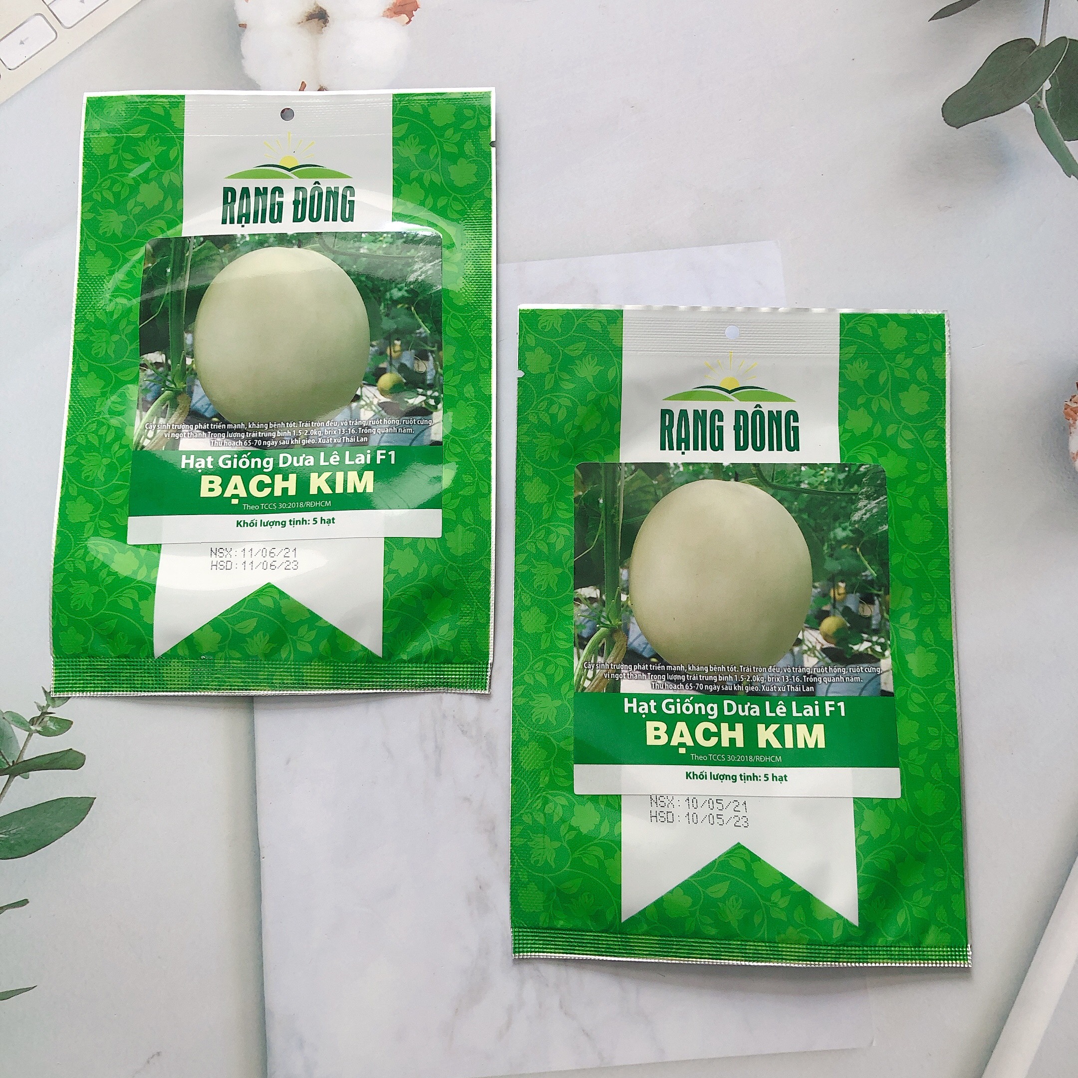 Hạt giống dưa lê Bạch kim RD gói 5 hạt