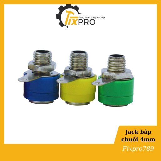 [5 cặp] Đôi jack bắp chuối cái 4mm đực+cái chất lượng tốt