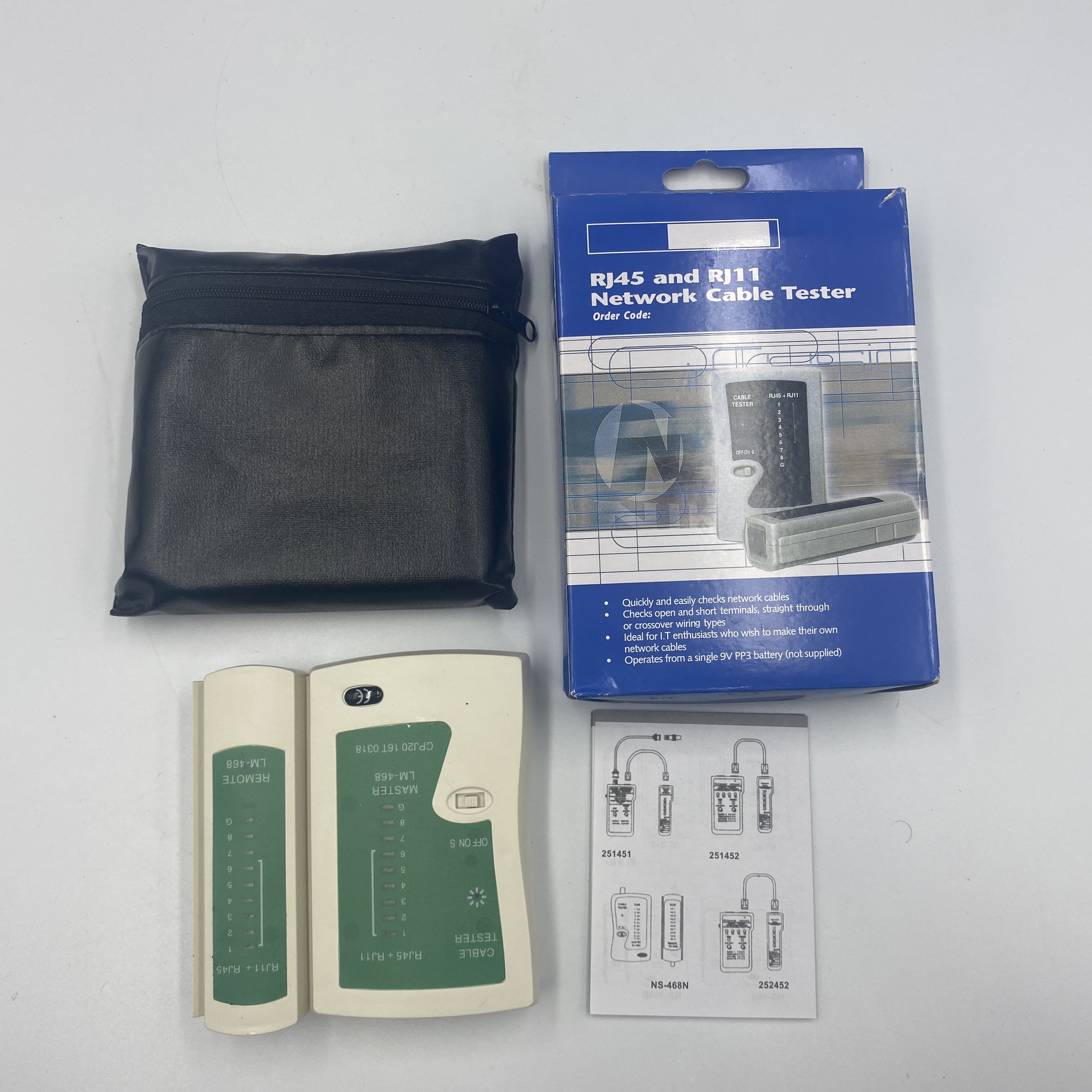 BỘ KIỂM TRA CÁP MẠNG RJ45-RJ11 CABLE TESTER