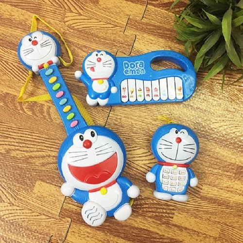 Đàn đồ chơi cho bé, Bộ đàn 3 món Doraemon cho bé, Đồ chơi cho bé, Doraemon, doremon, đàn đồ chơi, đồ chơi âm nhạc, đồ chơi thông minh