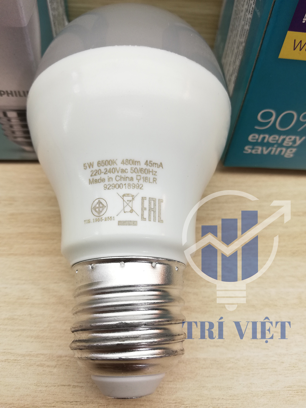 [HCM]COMBO 5 ĐÈN LEDBULB PHILIPS 5W – 3000K/6500K