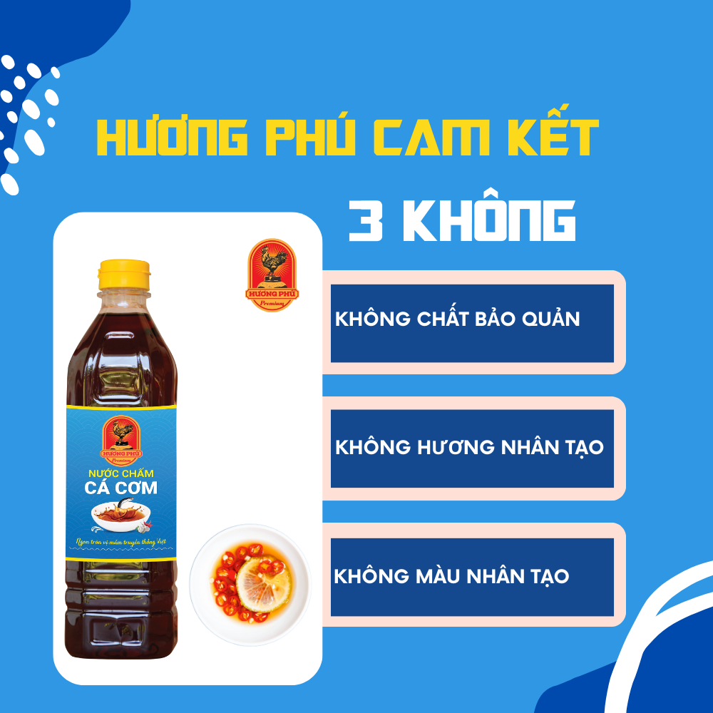 Nước chấm cá cơm Hương Phú 7 độ đạm 1000ML