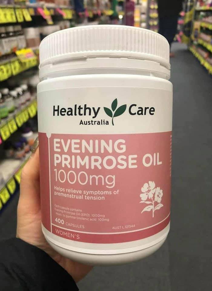 Tinh dầu hoa anh thảo - evening primrose oil 1000mg healthy care 400 viên
