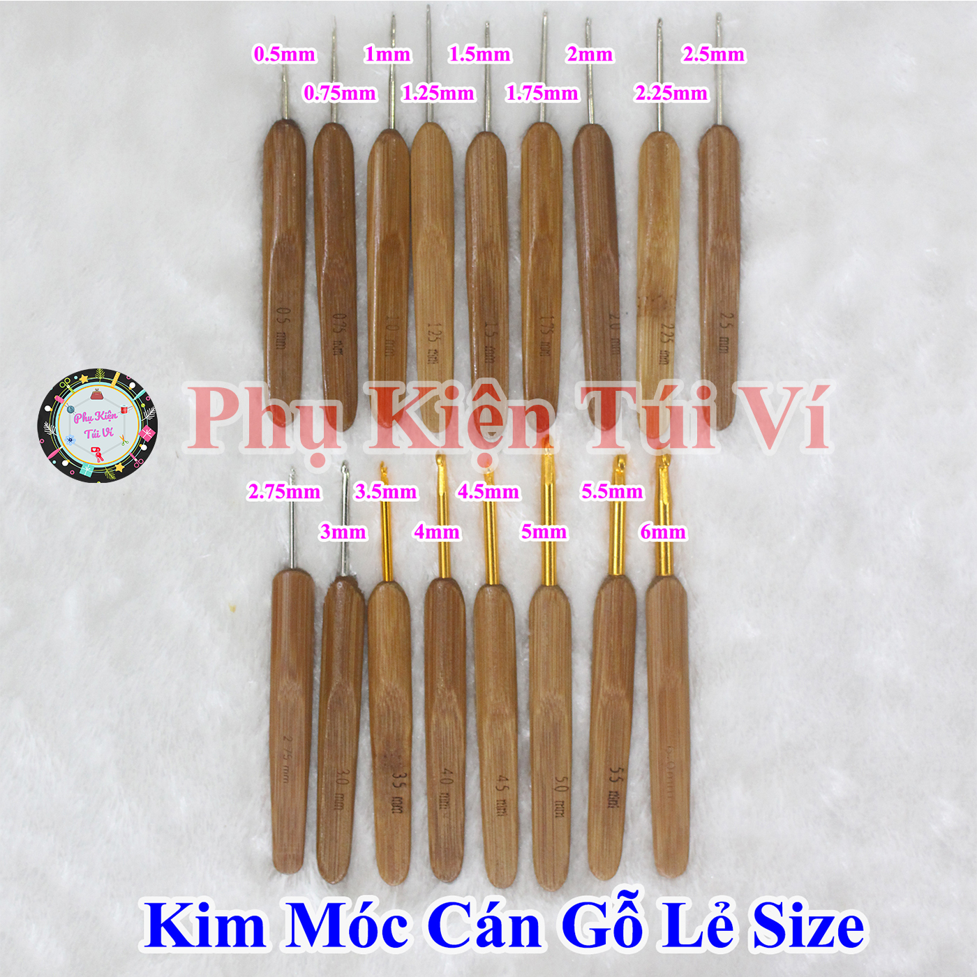 Kim móc cán gỗ lẻ size (18k/ cây)