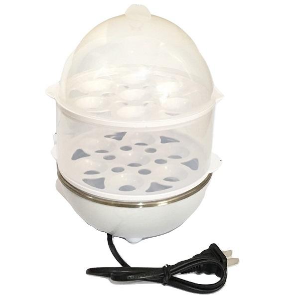Máy luộc trứng hấp thức ăn 2 tầng đa năng mini egg bh109