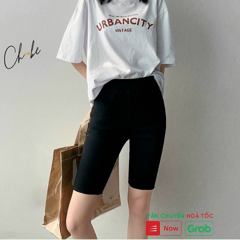 Quần Legging Lửng Nữ - Short Ngố Cạp Chun Chất Liệu Co Giãn, Mềm Mịn