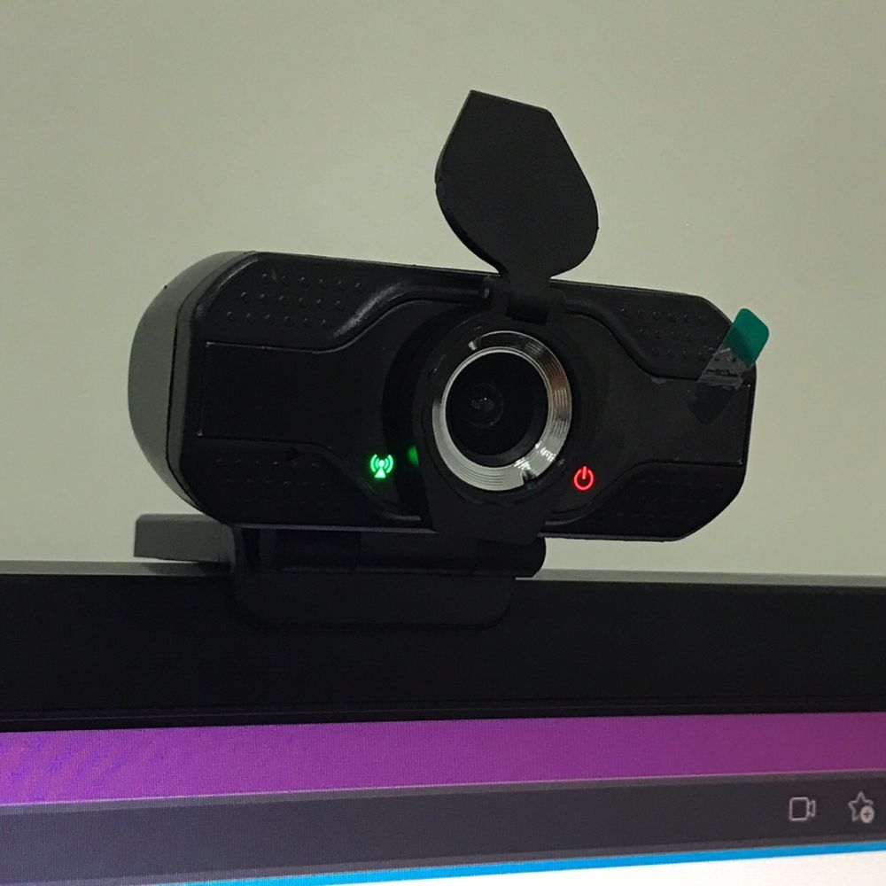 Computer webcam desktop PC with mic HD 720p support school online via zoom Conference Call video with picture super sharp warranty 12 months