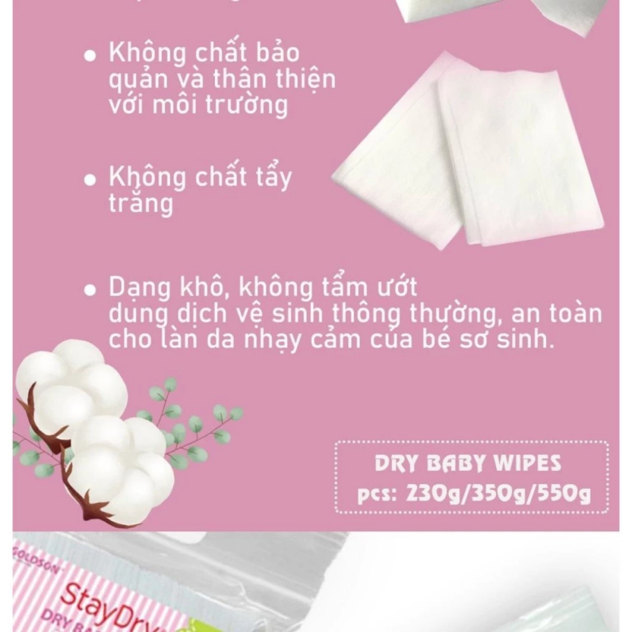 Khăn khô đa năng staydry Mcgoldson 350g