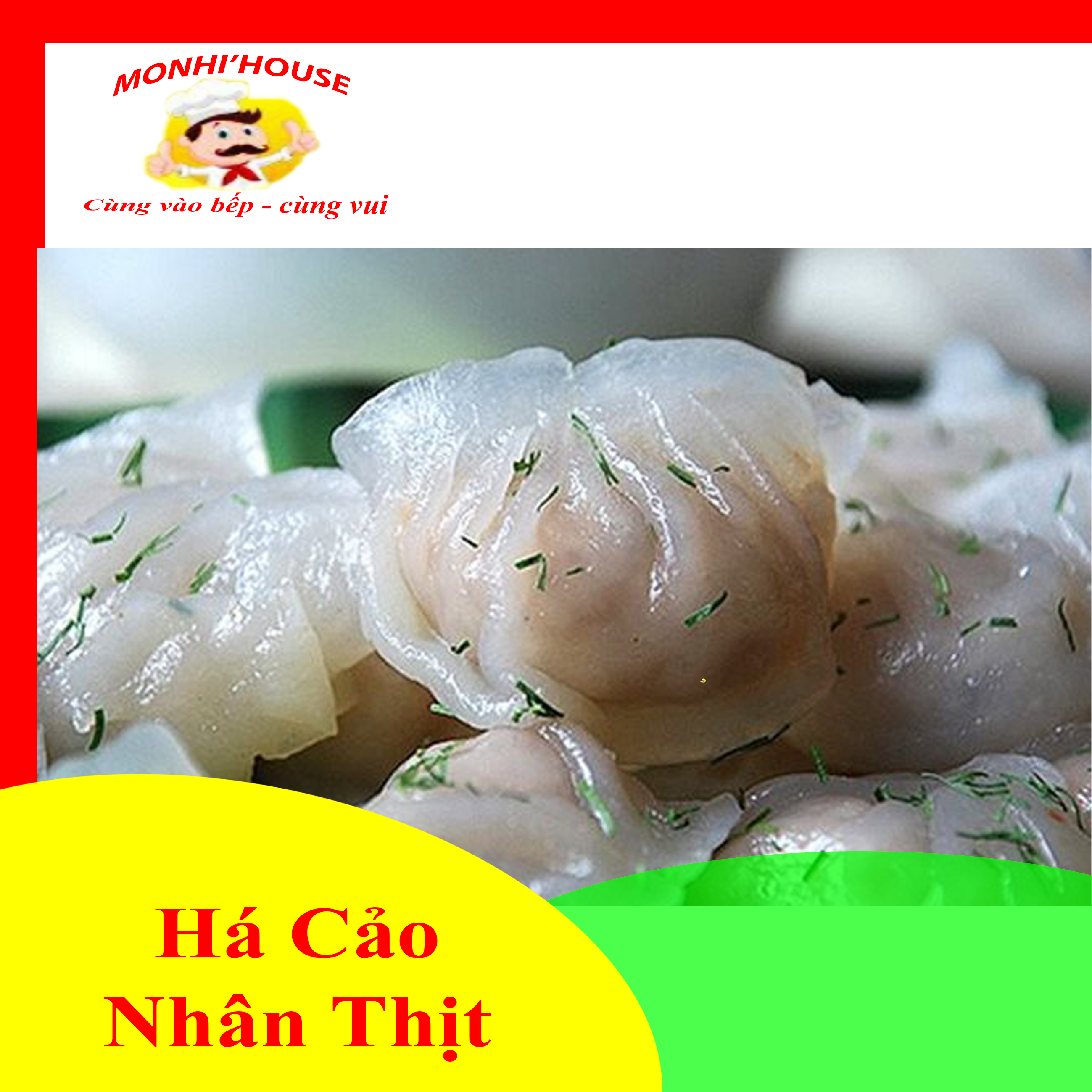 Khay 500g há cảo nhân thịt