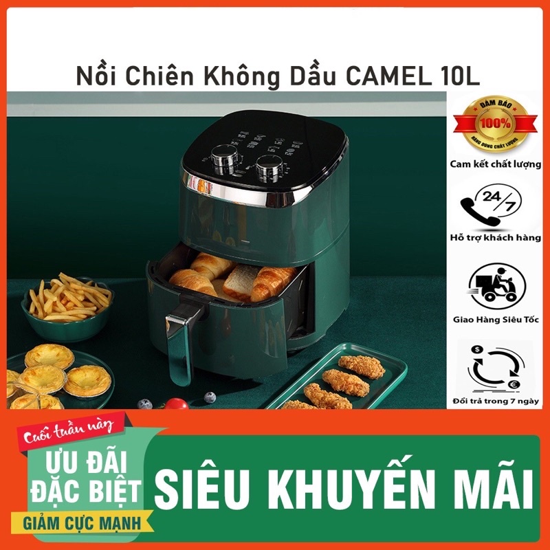 Nồi chiên không dầu CAMEL 10 lít