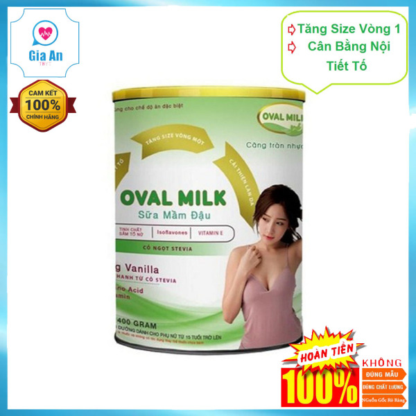 Sữa Mầm Đậu Nành Tăng Vòng 1 Oval Milk 400g nhập khẩu