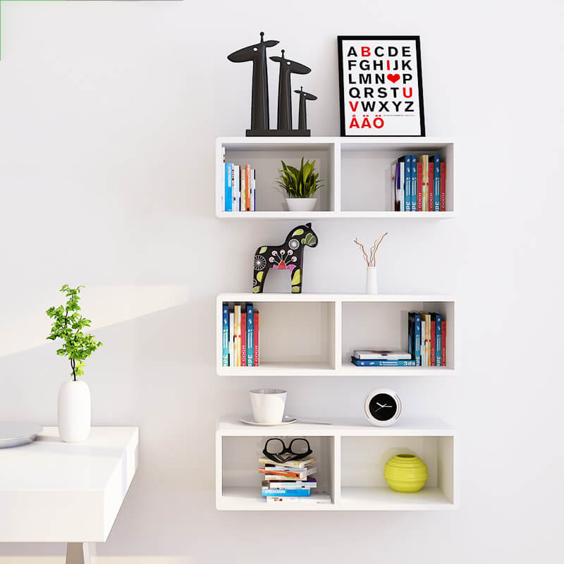 Kệ sách treo tường trang trí 60x20x25cm