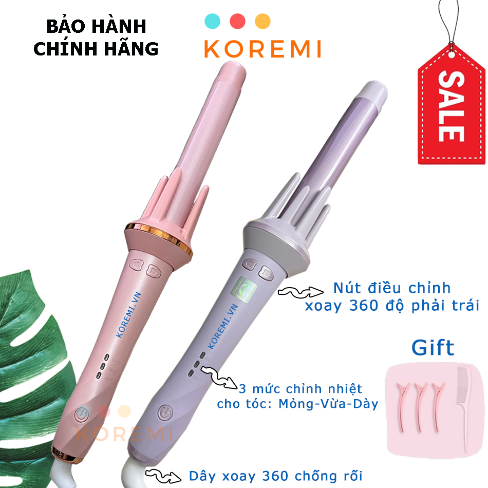 Máy uốn tóc xoăn tự động hàn quốc chỉnh nhiệt Cao cấp