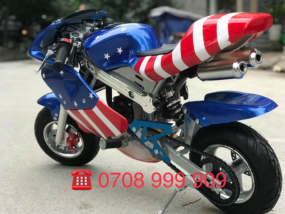 Vỏ Lốp Đặc Không Săm Moto Mini 50cc - Tặng Van Bơm