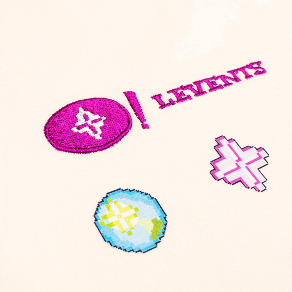 LEVENTS - Áo thun Internetlove Pixel/ Cream local brand