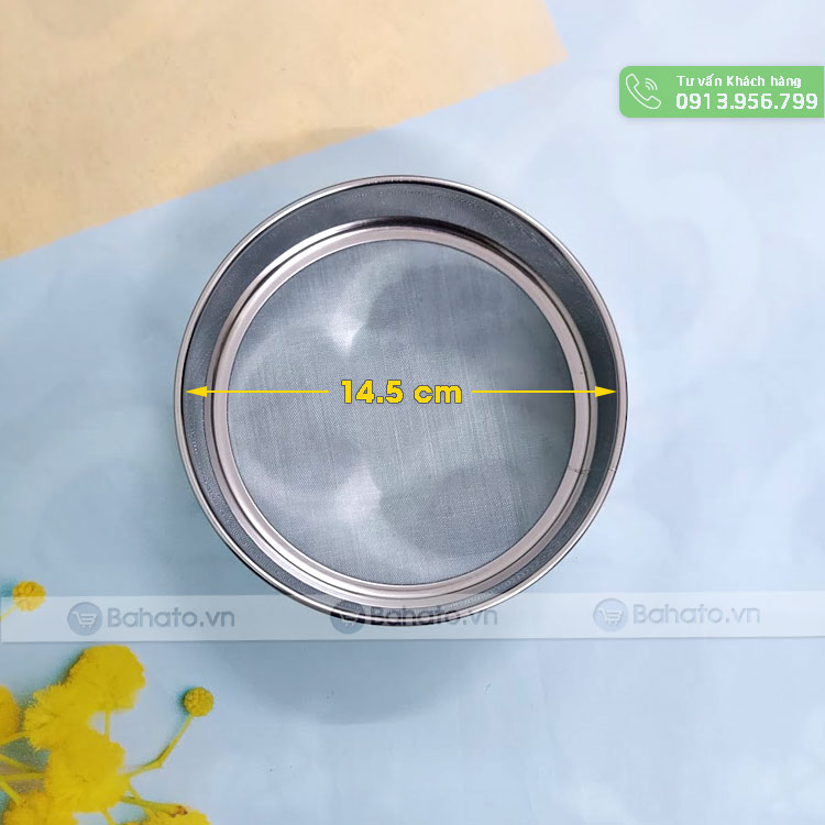 Rây bột inox tròn 155mm