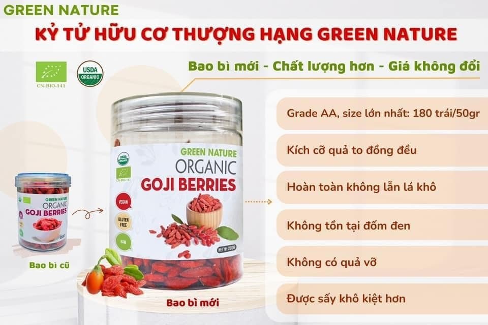 Green Nature organic goji berries 200gr