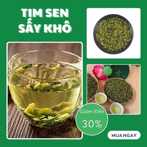 [Hàng mới về] Tim sen khô 200g cao cấp - Giúp bạn ngủ ngon hơn rất nhiều