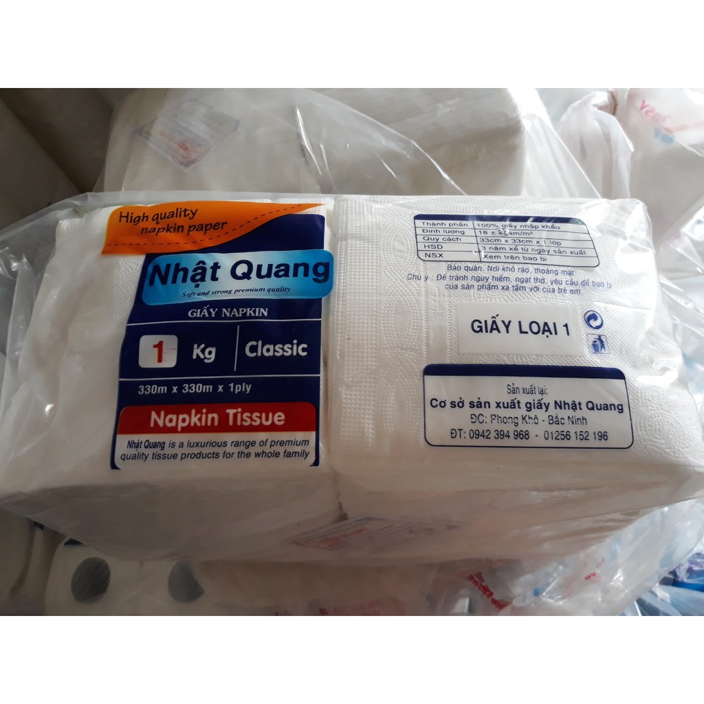 GIẤY ĂN VUÔNG NHẬT QUANG BỊCH TO (KHOẢNG 500 TỜ)