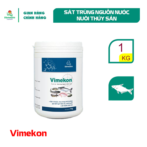 "Hoàn tiền đến 10%" Vemedim Vimekon cá, dùng sát trùng ao nuôi cá, lon 1kg