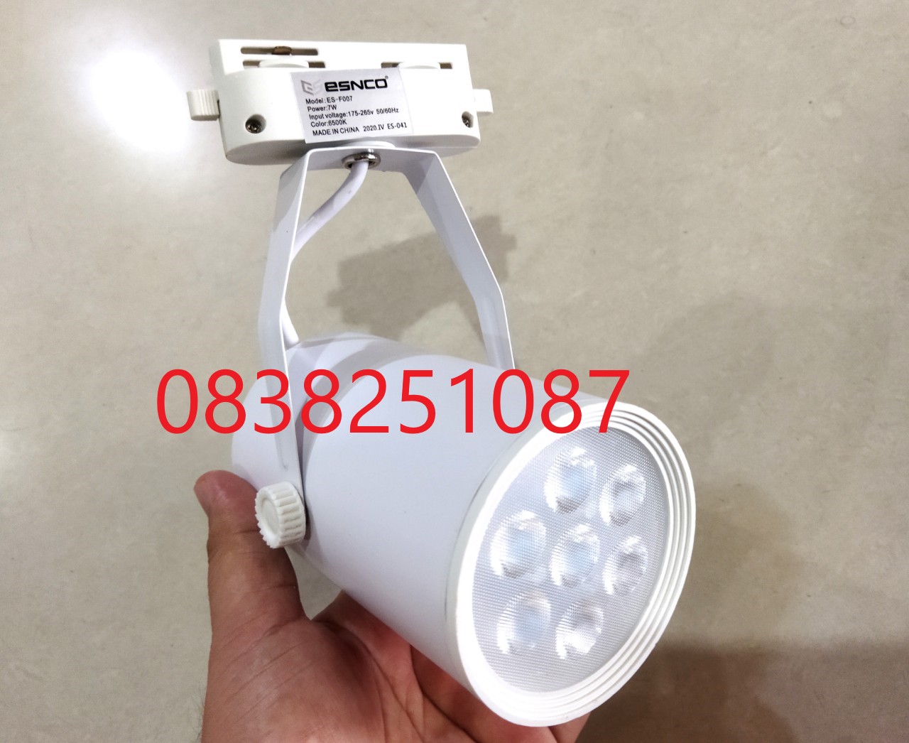 [HCM]Đèn rọi ray 7w  chuyên dụng trang trí cửa hàng quán cafe phòng gym