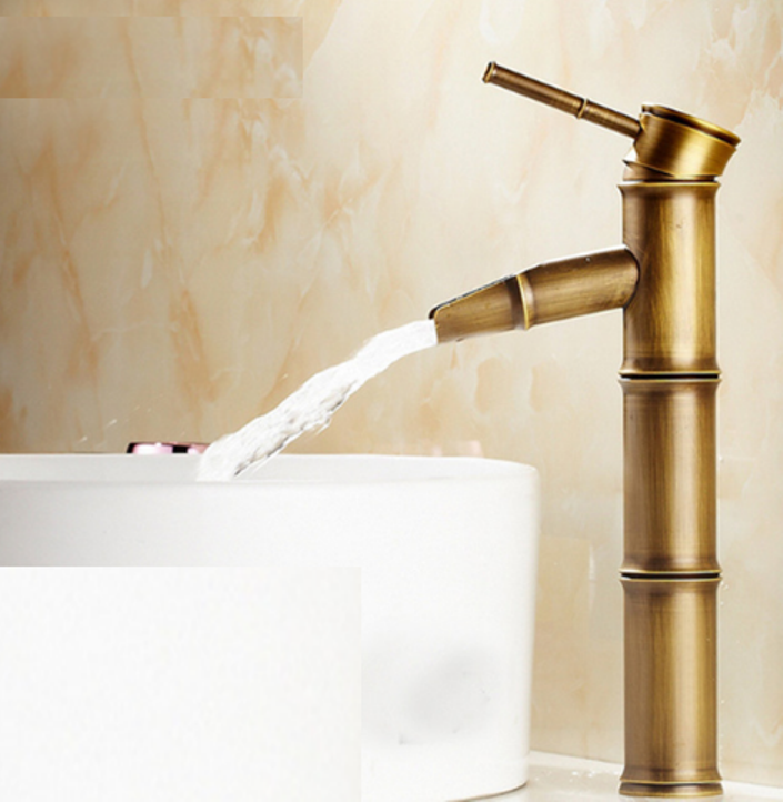 Vòi Lavabo cao giả cổ nóng lạnh MS8