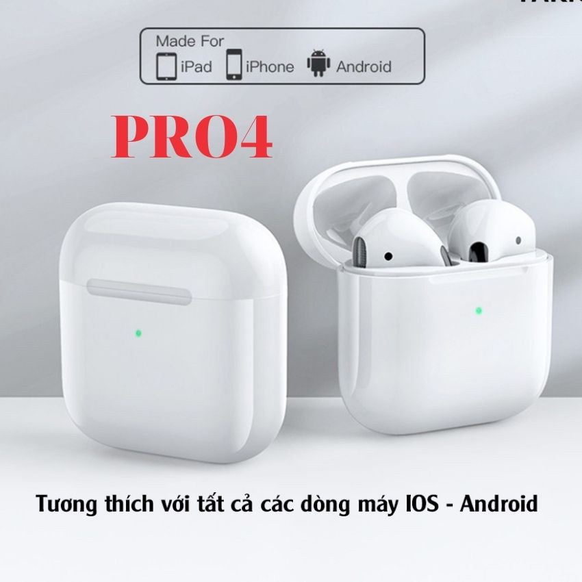 Tai nghe Bluetooth P.RO4 LTV BOX, Pin Trâu âm bass cực tốt, Đàm thoại sắc nét, Đổi Tên Định Vị Dùng Cho IOS – Android