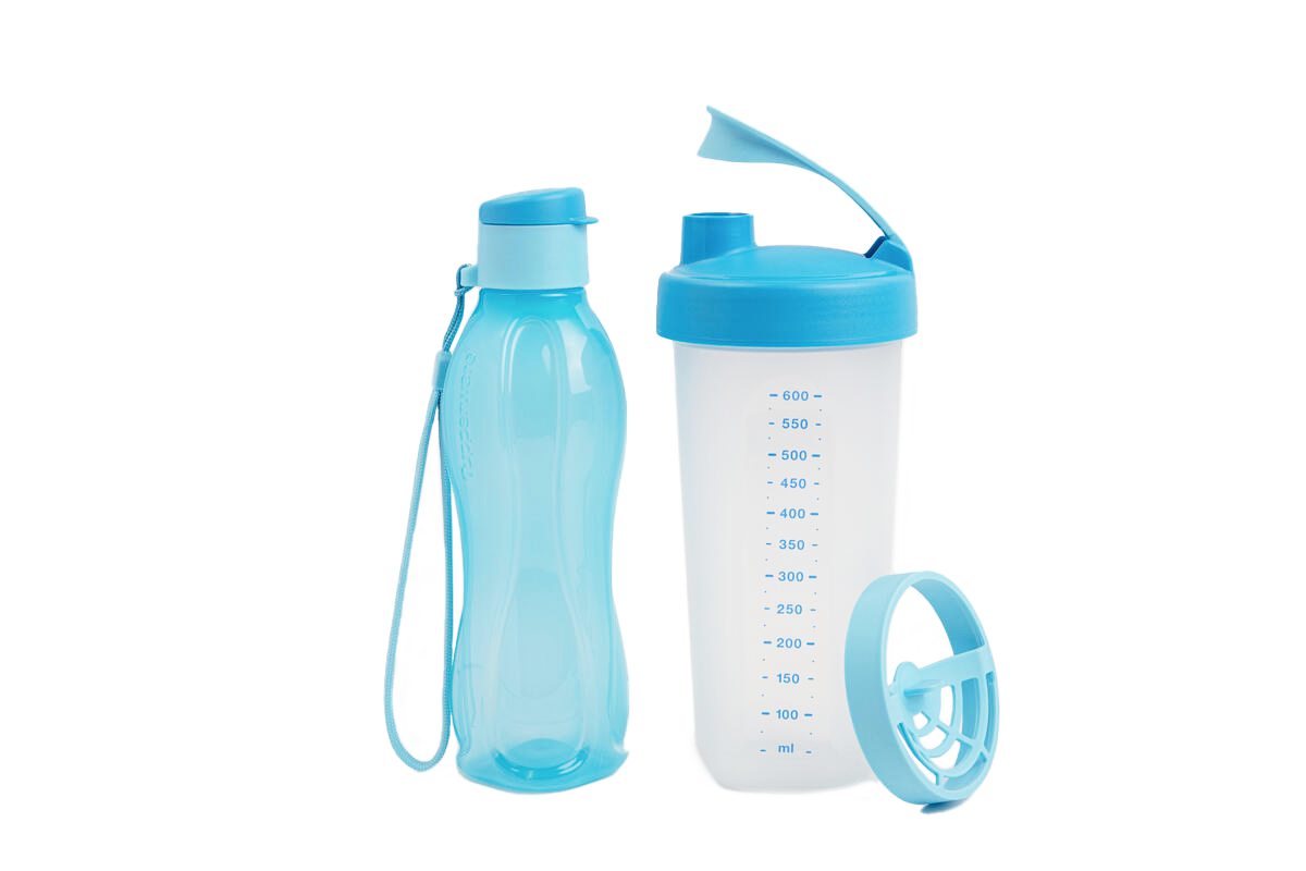 Bộ Bình Nước Tupperware Shake N Go Gen II (Mẫu mới 2023) - Gồm bình nước và bình lắc