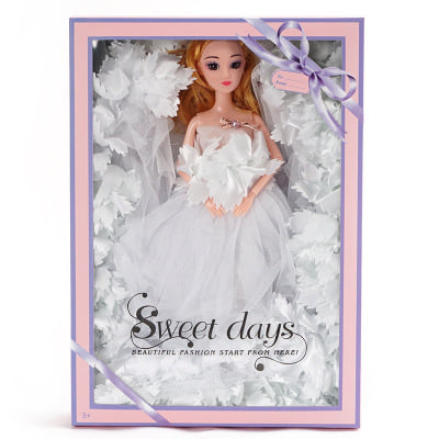 [HCM]Búp bê cô dâu váy dài bồng bềnh 40cm - DCH001