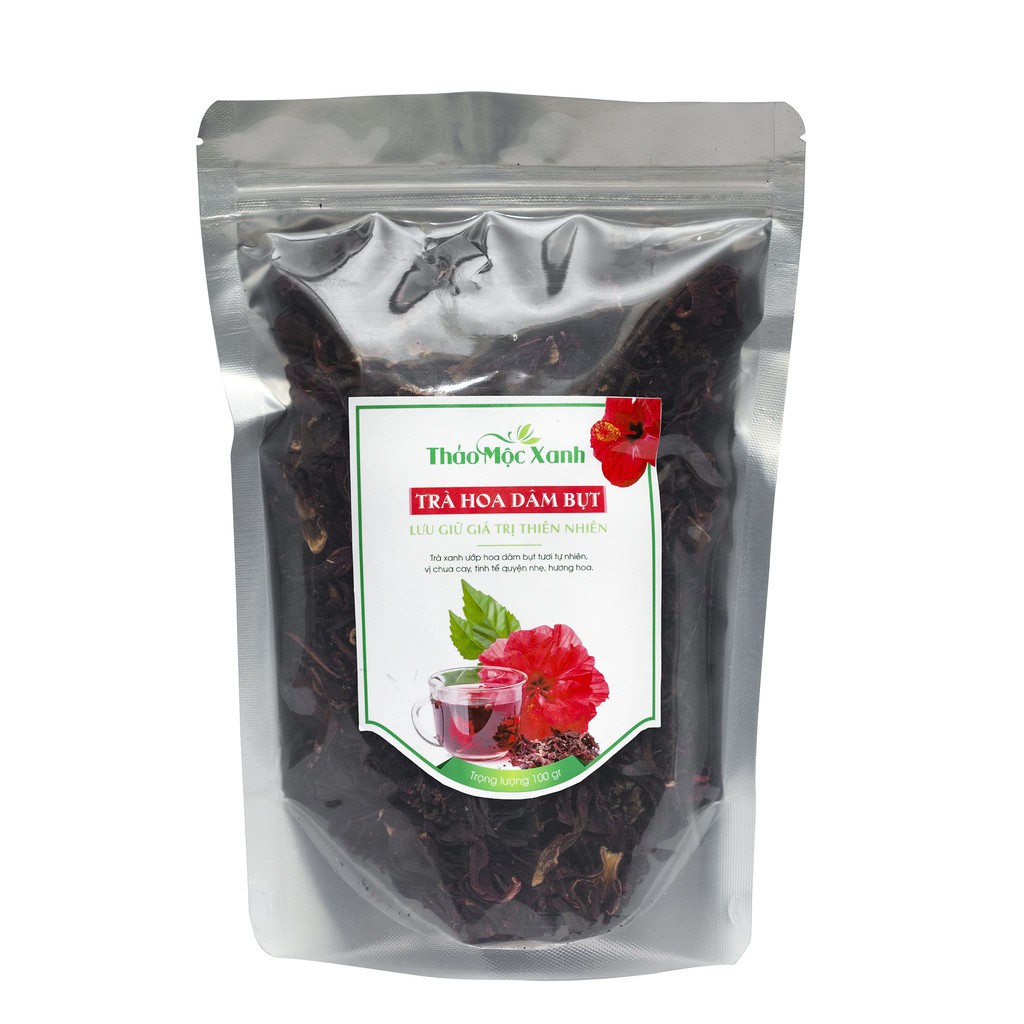 trà hoa dâm bụt (hibiscus, atiso đỏ) khô - 500g