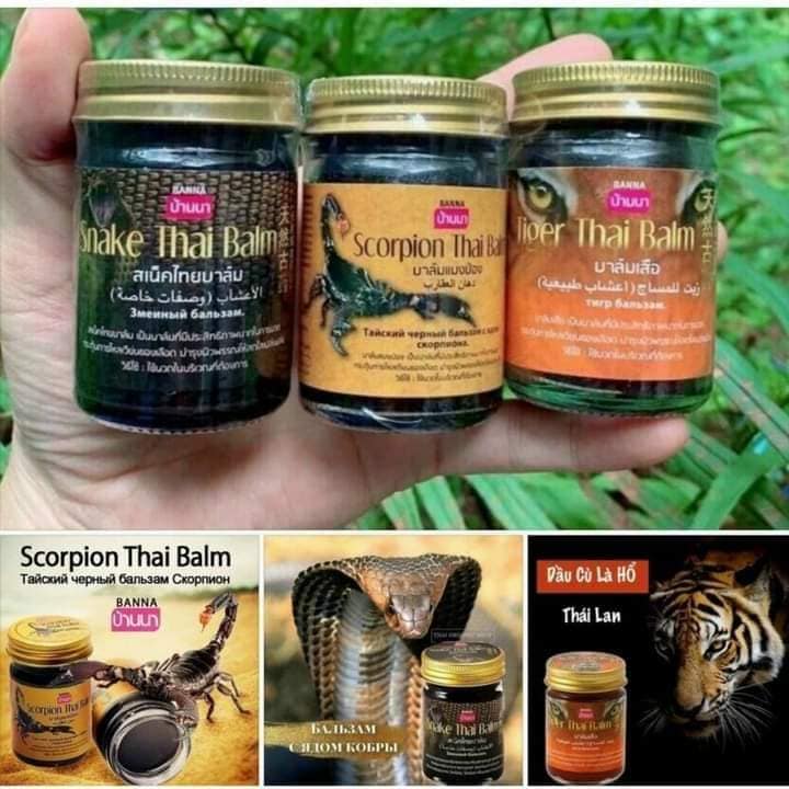 Dầu nóng xoa bóp Banna 50GR Thái Lan