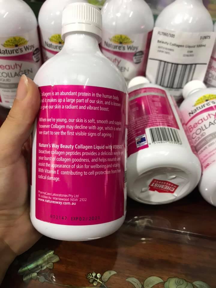 Beauty Collagen Liquid Nature's Way 500ml- dạng nước