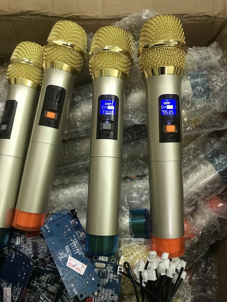 Bộ 2 Micro Không Dây Cao Cấp Cho Loa Kéo Tần số UHF