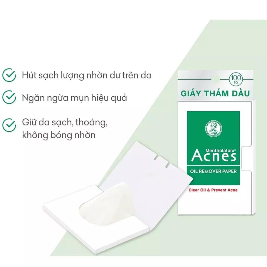 Giấy thấm dầu Acnes Oil Remover Paper (100 tờ)