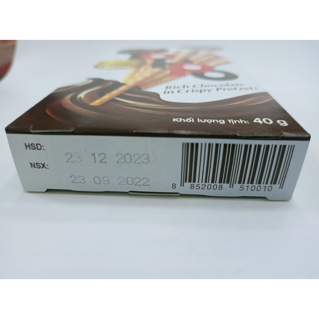 Bánh Que Lotte Toppo Hương Vani/Nhân Socola/Cacao (Hộp 40g)