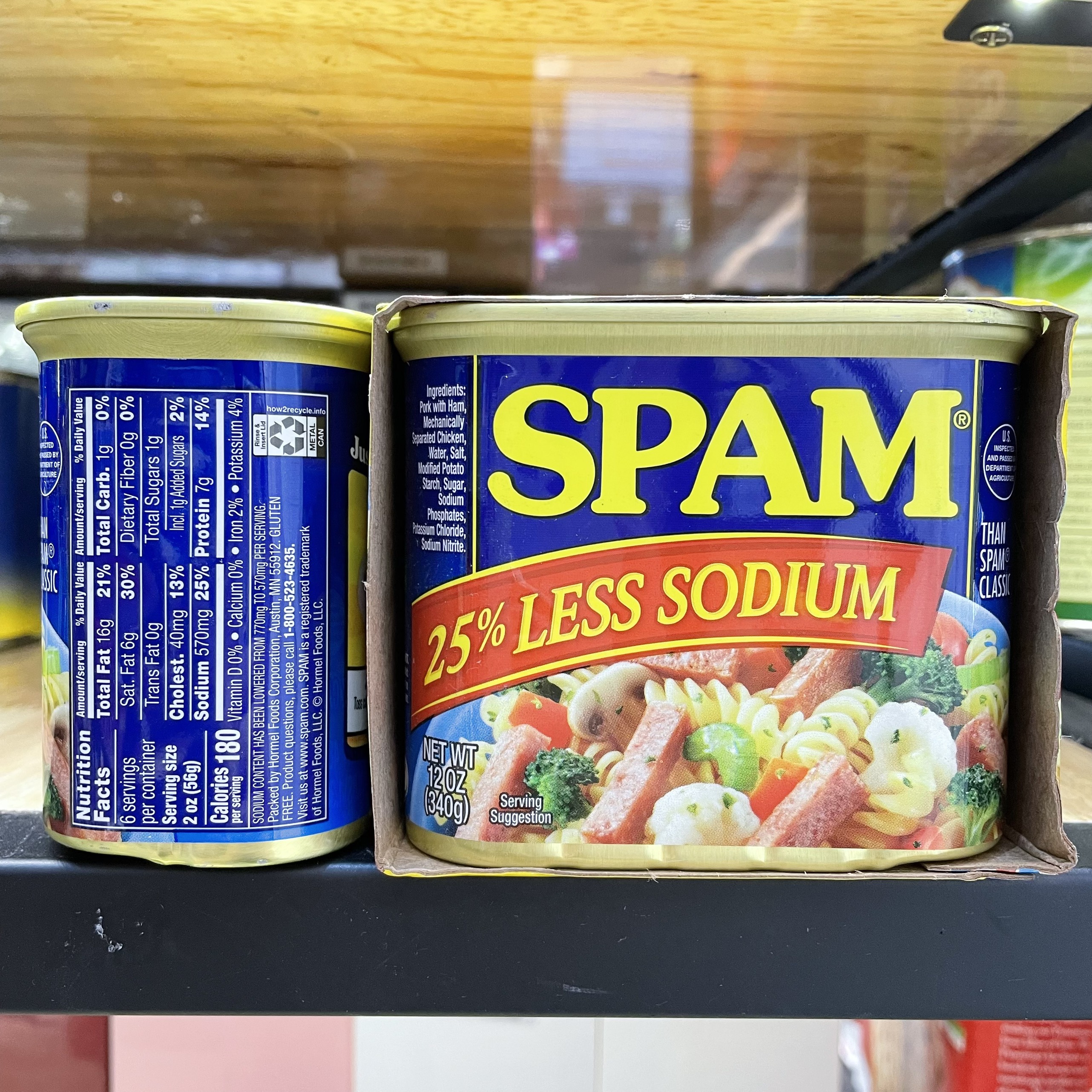 Thịt Hộp Spam 340g Giảm Mặn Hàng Nhập Mỹ