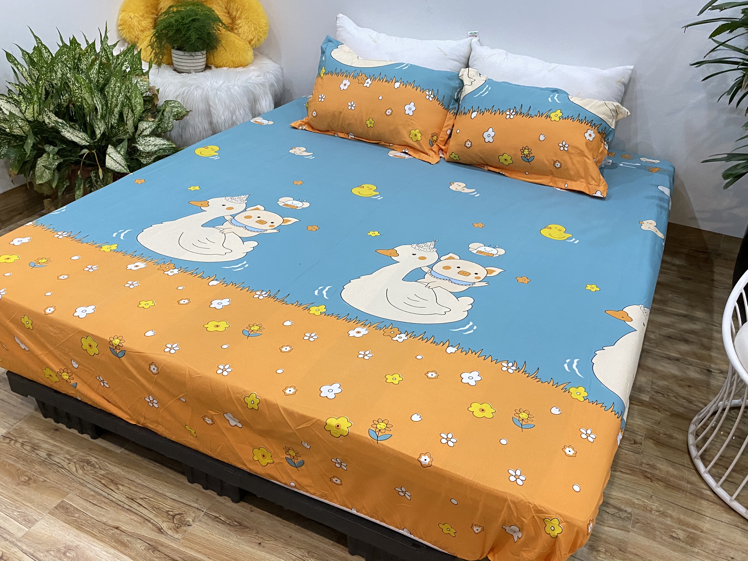 Set Ga Gối Mẫu Vịt Lợn P35