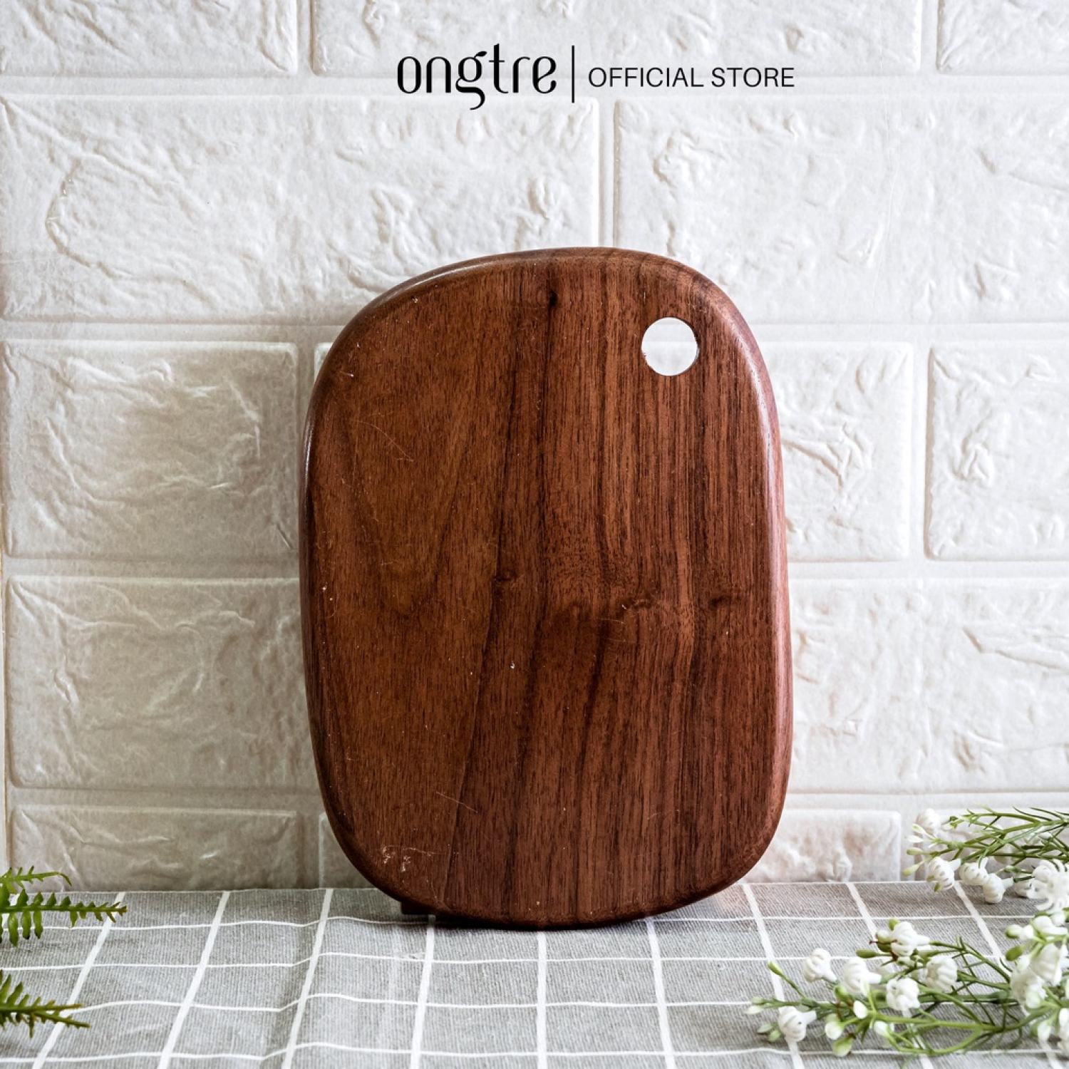 Thớt gỗ decor óc chó ONGTRE cao cấp, đa dạng