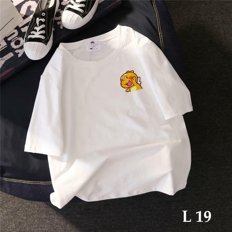 [HCM]( có big size từ 35-100kg) ÁO THUN NAM NỮ LOGO VỊT CUTE