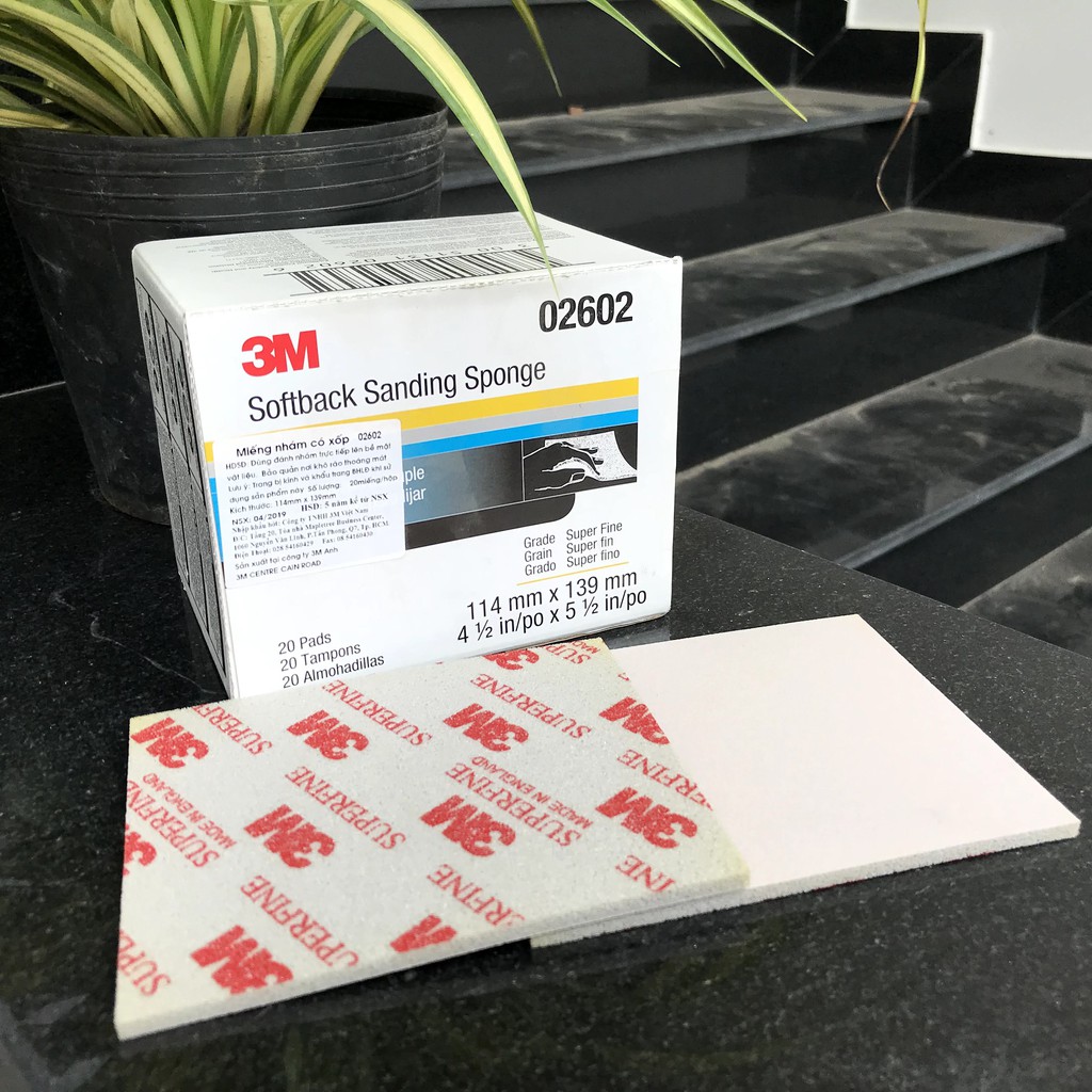 Nhám Xốp Mịn 3M 02602 SuperFine Softback Sanding Sponge (P500-P600)