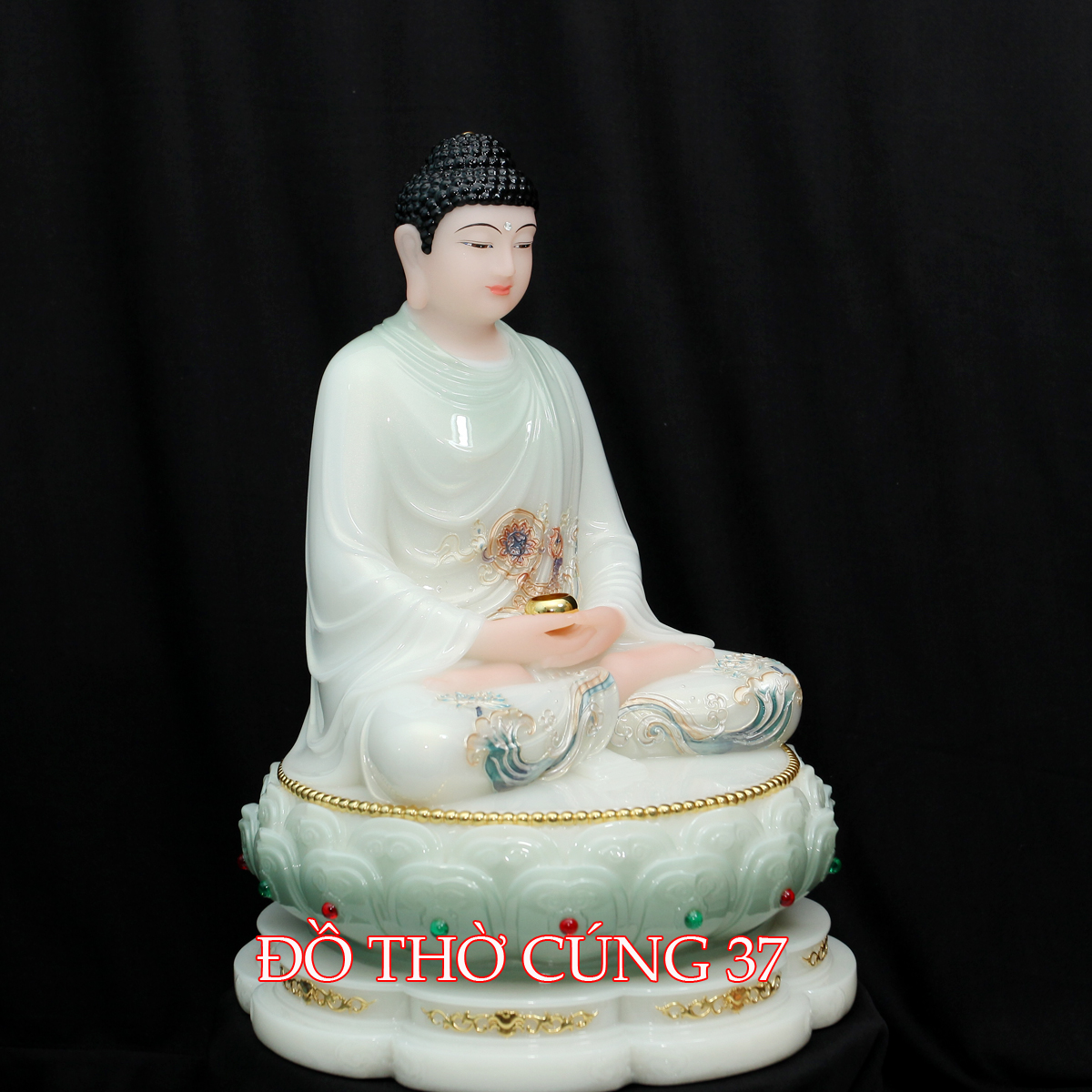 [ CAO 30 CM  ] TƯỢNG PHẬT THÍCH CA BỘT ĐÁ CAO CẤP CAO 30 CM  -  HÀNG NHẬP KHẨU