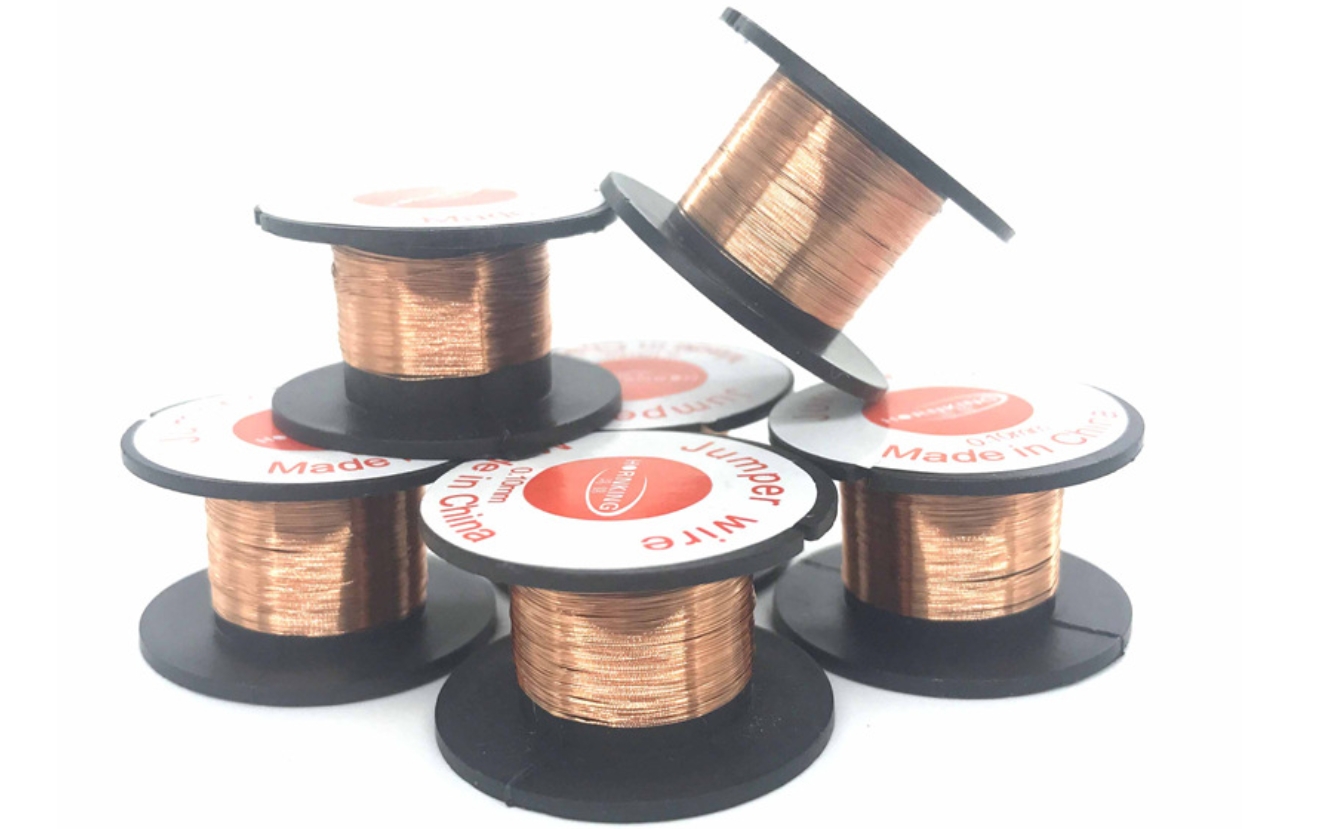 Combo 2 cuộn dây đồng cách điện nhỏ 0.1mm