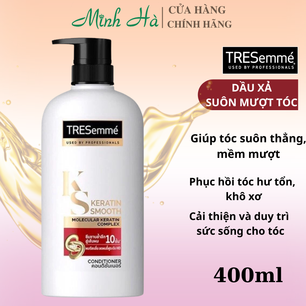 Hoàn tiền 15% - combo gội+xả tresemme keratin smooth thái lan 400ml